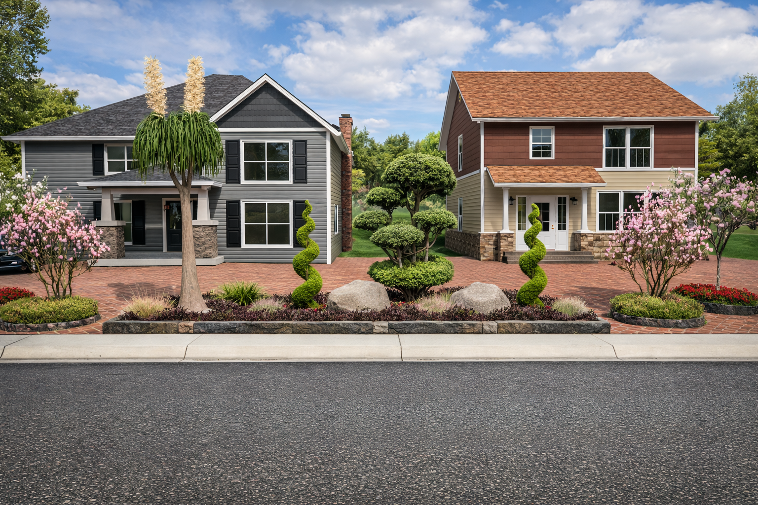 3D deisgn of  Roadside Plantation